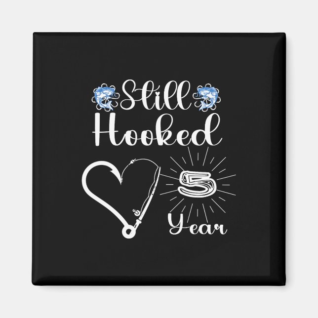 Imã Casado 5 Anos - Casal De Pesca - Ann De Casamento  (Frente)