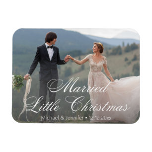 Ímã casados pouco natal casamento foto feriado