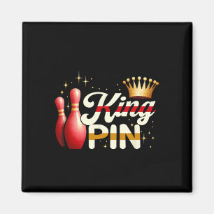 Imã Casais Bowler League Boliche King Pin Vestindo Cro