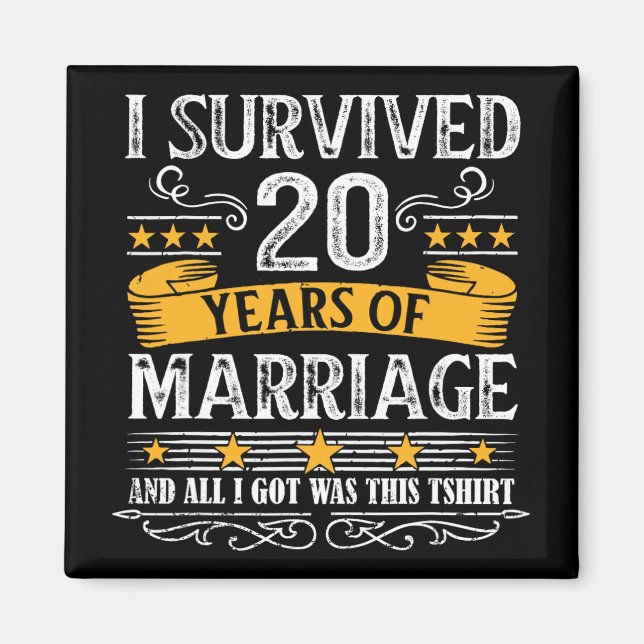 Imã Casais de Camisa de Casamento de 20 (Frente)