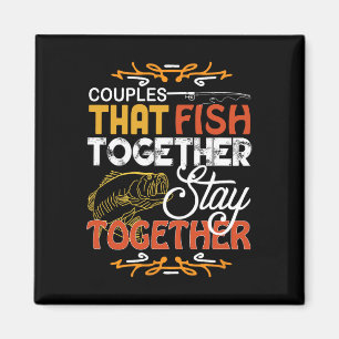 Imã Casais Que Pescam Juntos Casais Combinando Pesca