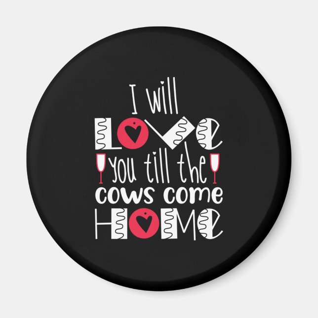 Imã Casal Art I Will Love You (Frente)