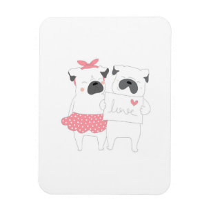 Ímã Casal Bonito, Bulldog Francês Pão