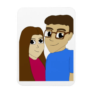 Ímã Casal Chibi