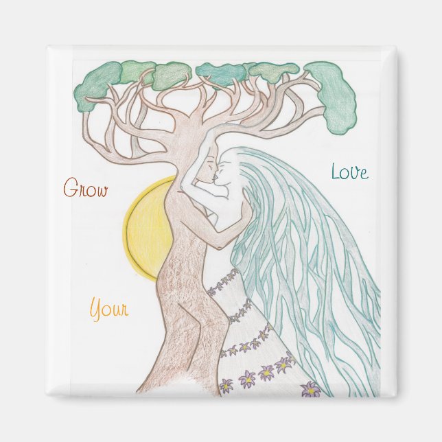 Imã Casal de Árvore Suave (Frente)