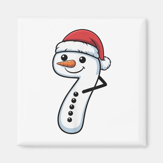 Imã Casal de boneco de neve de Natal Meme corresponden (Frente)