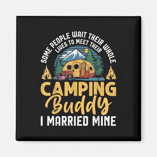 Imã Casal de Camping Engraçado Amantes de Camping Parc (Frente)