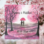 Imã Casal de cereja floresce mãe de cereja de casament<br><div class="desc">O casal de cerejeira trabalho de arte de amor de casamento russo floresce. Dia do Casamento,  Dia do Namorados. Casal romântico,  noiva e noivo,  primeiro encontro,  primeiro amor. A cereja rosa floresce a árvore das flores. Decoração de casa. Decoração chic.</div>