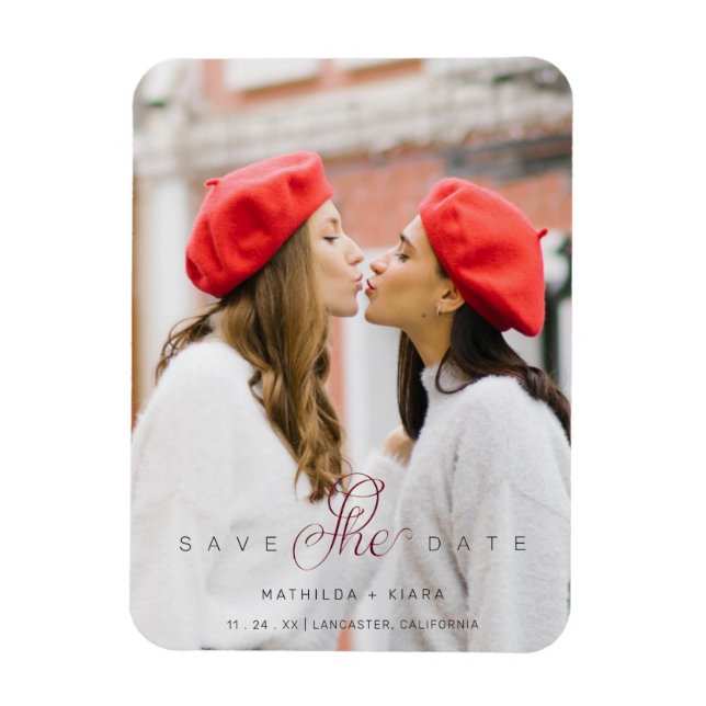 Ímã Casal de Lésbica com Gay de de Fotografia Personal (Vertical)