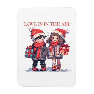 Ímã Casal de Natal - O amor está no ar