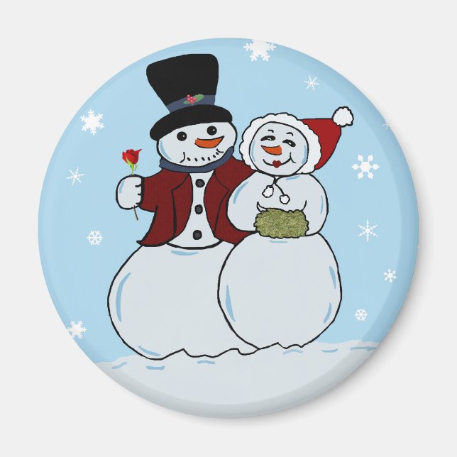 Imã Casal de neve (Frente)