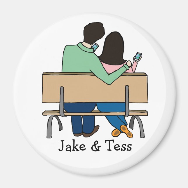 Imã Casal de smartphone- ímã personalizado (Frente)