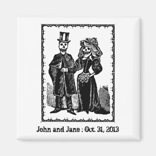 Imã Casal esquelético - Magnet nº 2 (Personalizar)