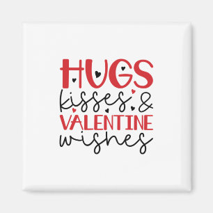 Imã Casal Gift Hugs Kisses Deseja