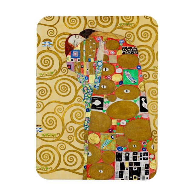 Ímã Casal Gustav Klimt Realização Nouveau (Vertical)