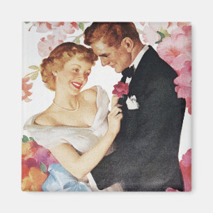 Imã Casal jovem no visto formal