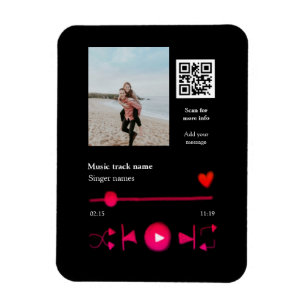 Ímã Casal personalizado do player de música