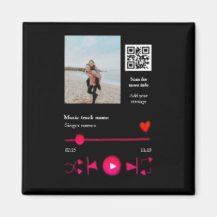 Imã Casal personalizado do player de música