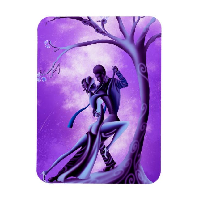 Ímã Casal Romântico Dança o Tango (Vertical)