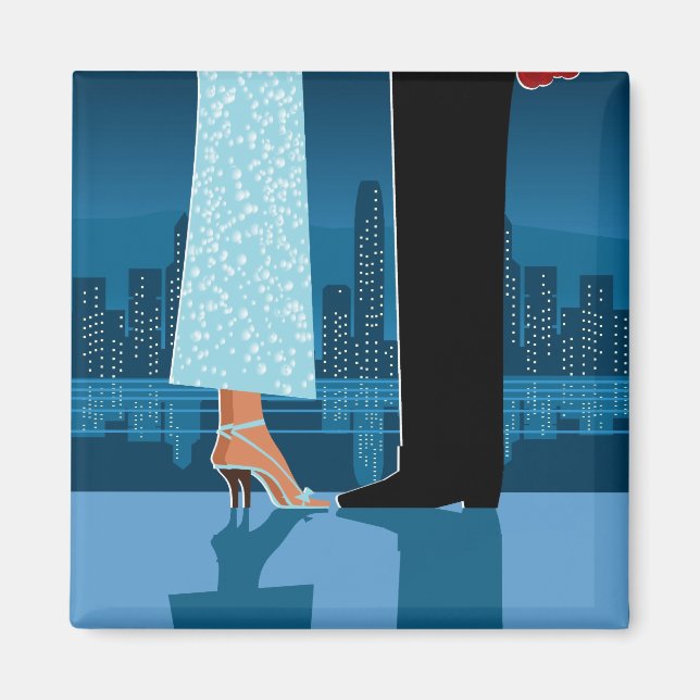 Imã Casal romântico na cidade (Frente)