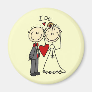 Imã Casal Wedding eu faço t-shirt e presentes