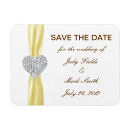 Ímã Casamento Amarelo Diamond Salve O Magneta De Data