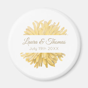 Imã Casamento Amarelo e Branco