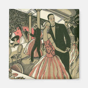 Imã Casamento Art Déco Vintage, Primeiro Dança dos Rec