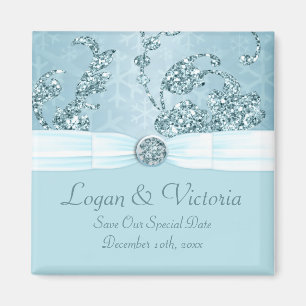Imã Casamento Blue Ice Sparkle Wonderland