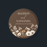 Imã Casamento Boho Jardim Floral Flores Silvestres<br><div class="desc">Estes são ímãs de Casamento Boho Jardim Floral Flores Silvestres!</div>