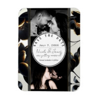 Casamento com Greige Floral Preto e Dourado Salve 