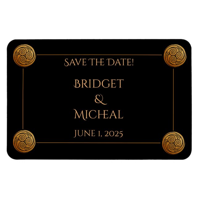 Ímã Casamento com Nó Celta Triplo (Horizontal)