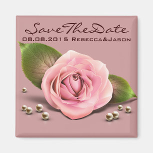 Imã casamento cor-de-rosa com rosa poeirento de victor