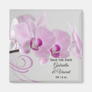 Imã Casamento da Orquídea Rosa Salva a Data
