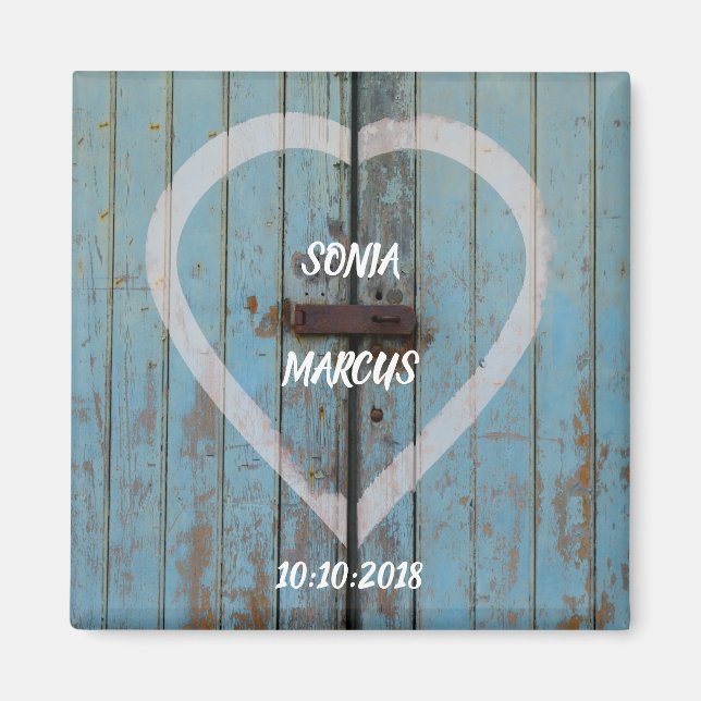 Imã Casamento da porta Rustic Barn (Frente)