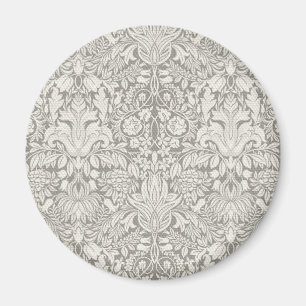 Imã Casamento Damask Vintage - Vidro Branco