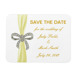 Ímã Casamento De Arco De Diamante Amarelo Salve O Magn