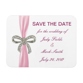 Ímã Casamento De Arco De Diamante Rosa Salva O Magnet