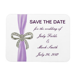 Ímã Casamento De Arco De Diamante Roxo Salve O Magnet