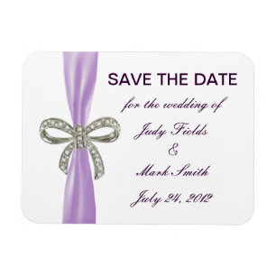Ímã Casamento De Arco De Diamante Roxo Salve O Magnet