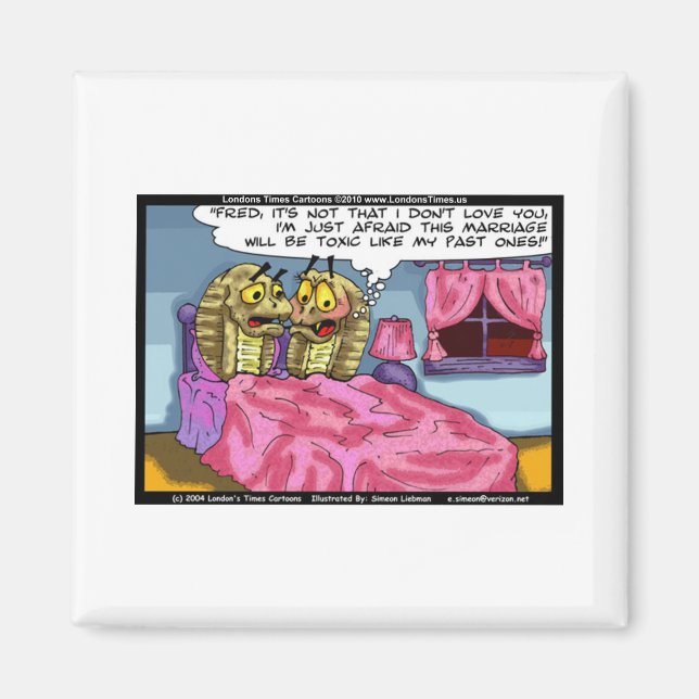 Imã Casamento de Cobra Presente Divertido de Chiado de (Frente)