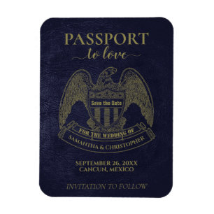 Ímã Casamento de Destino Salva o Passaporte de Data de