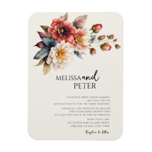 Ímã Casamento de Flor Silvestre