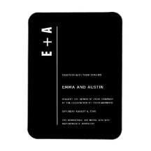 Casamento de Iniciais Minimalistas Simples Moderno