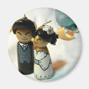 Imã Casamento de Kokeshi mim
