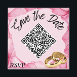 Imã Casamento de Orçamento Salva o Negociação de Íman<br><div class="desc">Torne os seus momentos especiais realmente memoráveis com a nossa Orquídea Rosa "Salve a Data". Apresentando um impressionante fundo de orquídea rosa, este elegante ímã é a maneira perfeita de anunciar seu próximo evento em estilo. O que diferencia este ímã é seu código QR personalizável e o texto RSVP, permitindo...</div>
