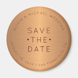 Imã Casamento de ouro de cobre e ouro do luxo salve a