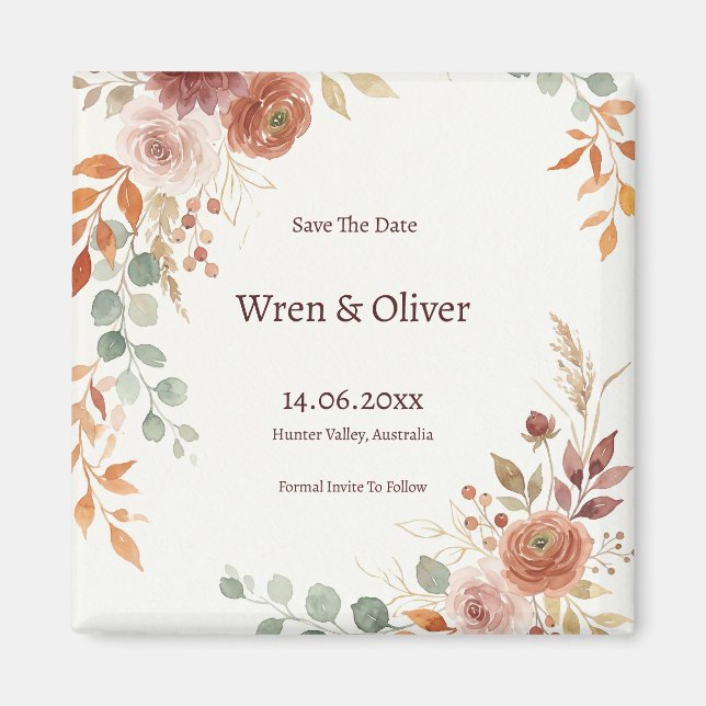 Imã Casamento de Ramo de Oliveira (Frente)