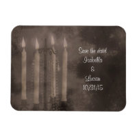 Casamento de Rosas de luz de velas brilhantes góti