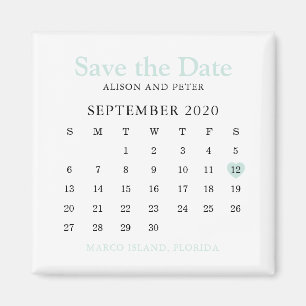 Imã Casamento do Calendário do Coração da Mensagem 